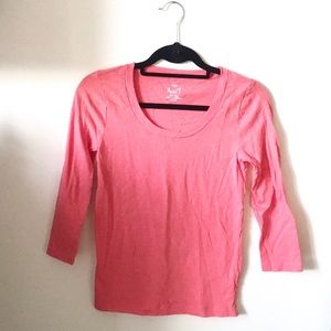 Pink j crew shirt